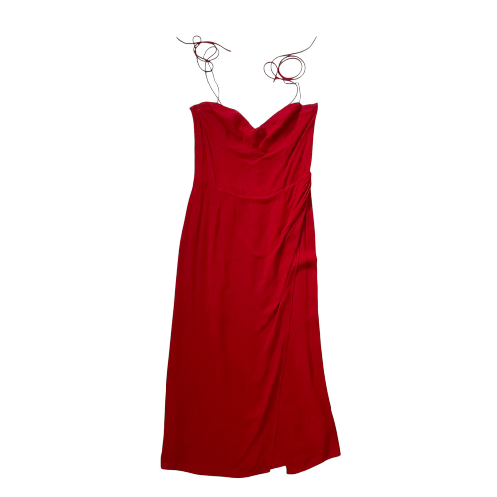 Reformation Kourtney Dress - Red - Midi Dress - Strappy - Size 12 - Picture 3 of 9